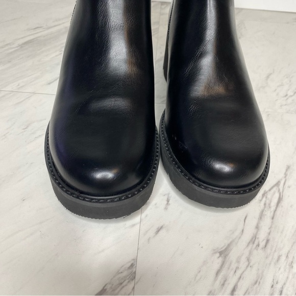 New! Naturalizer Cade Black Faux Leather Chelsea Bootie 8M - Picture 11 of 15